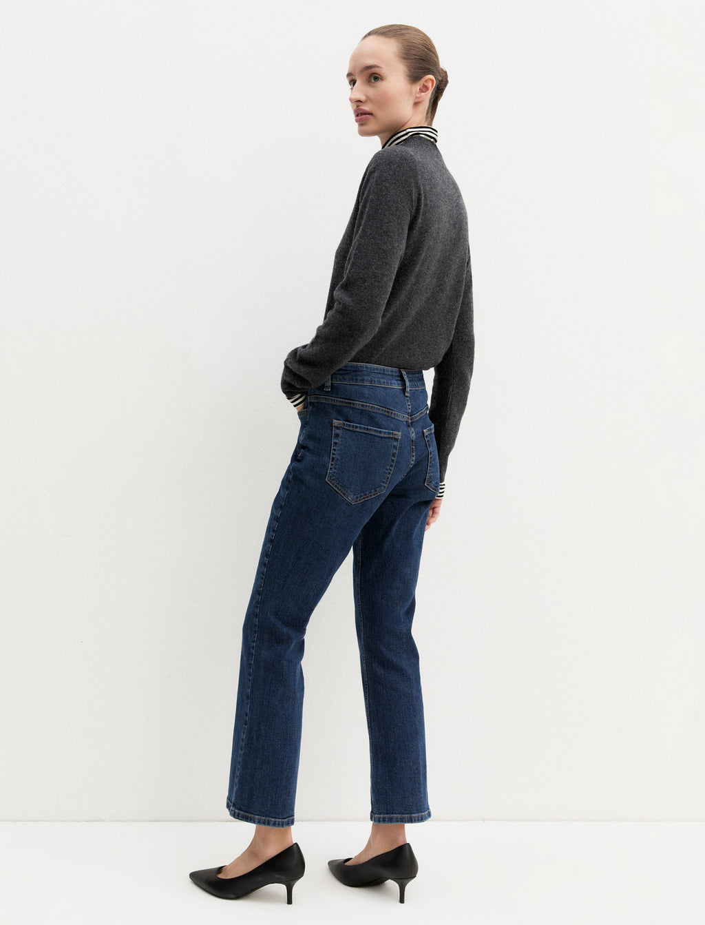 Jeans slim flare in denim stretch EMMSLIMFLARE