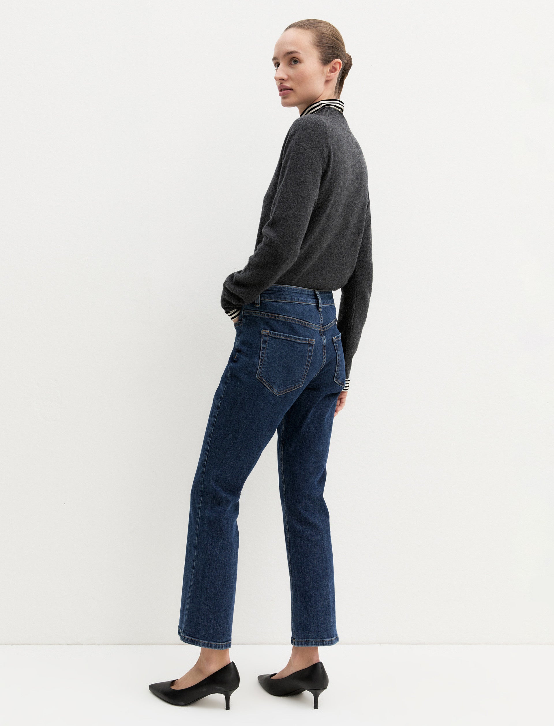 Jeans slim flare in denim stretch EMMSLIMFLARE