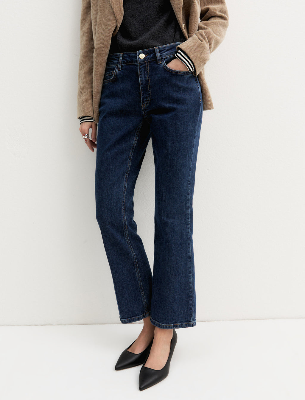 Jeans slim flare in denim stretch EMMSLIMFLARE