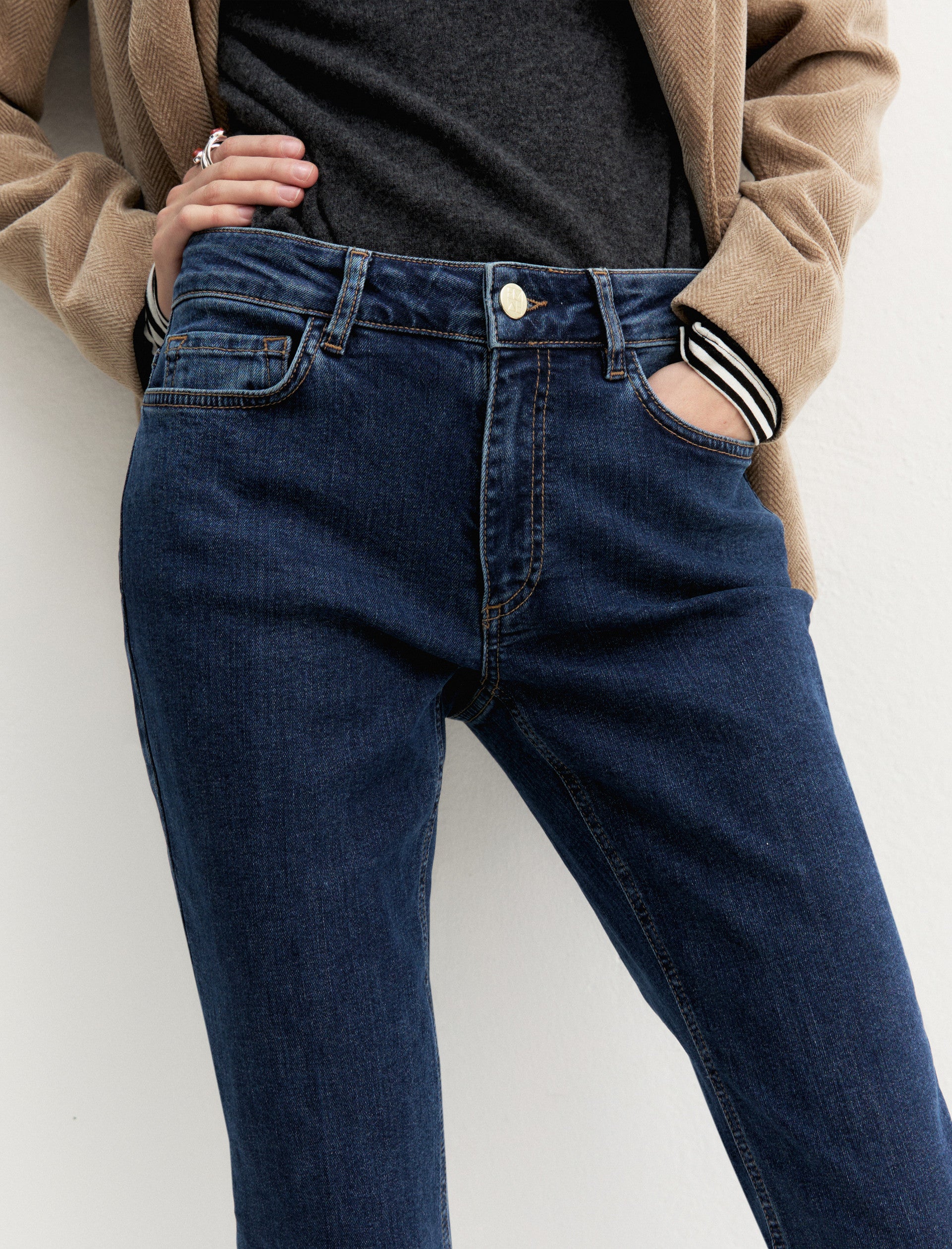 Jeans slim flare in denim stretch EMMSLIMFLARE