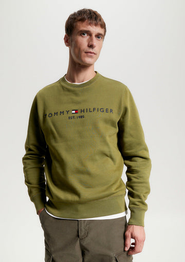 Sweatshirt with embroidered logo - Tommy Hilfiger