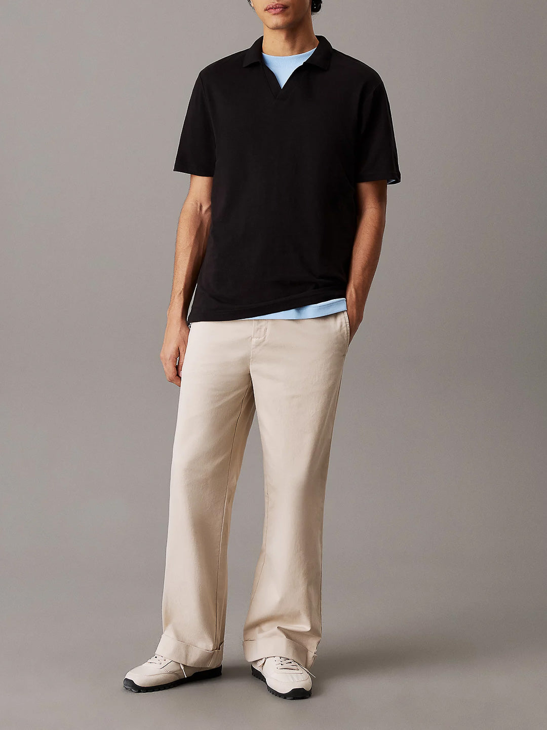 Polo con con colletto cubano