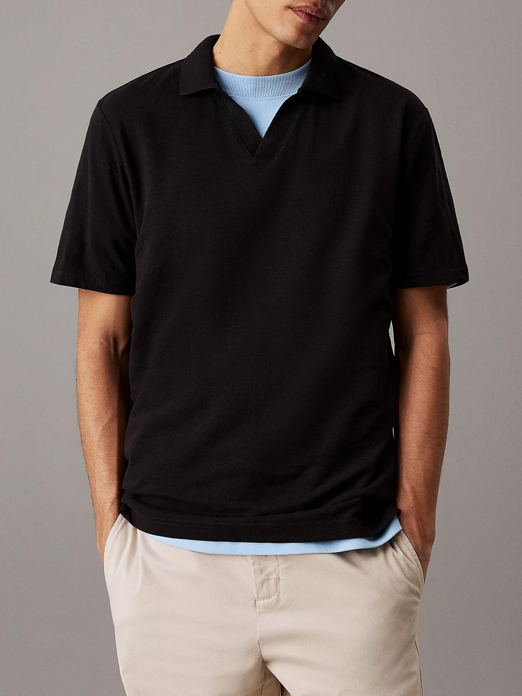 Polo con con colletto cubano