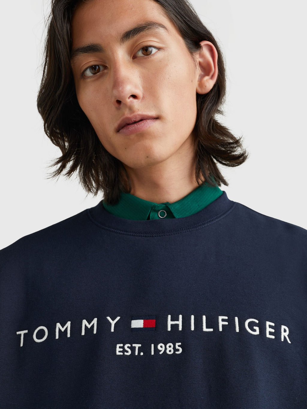 Sweatshirt with embroidered logo - Tommy Hilfiger