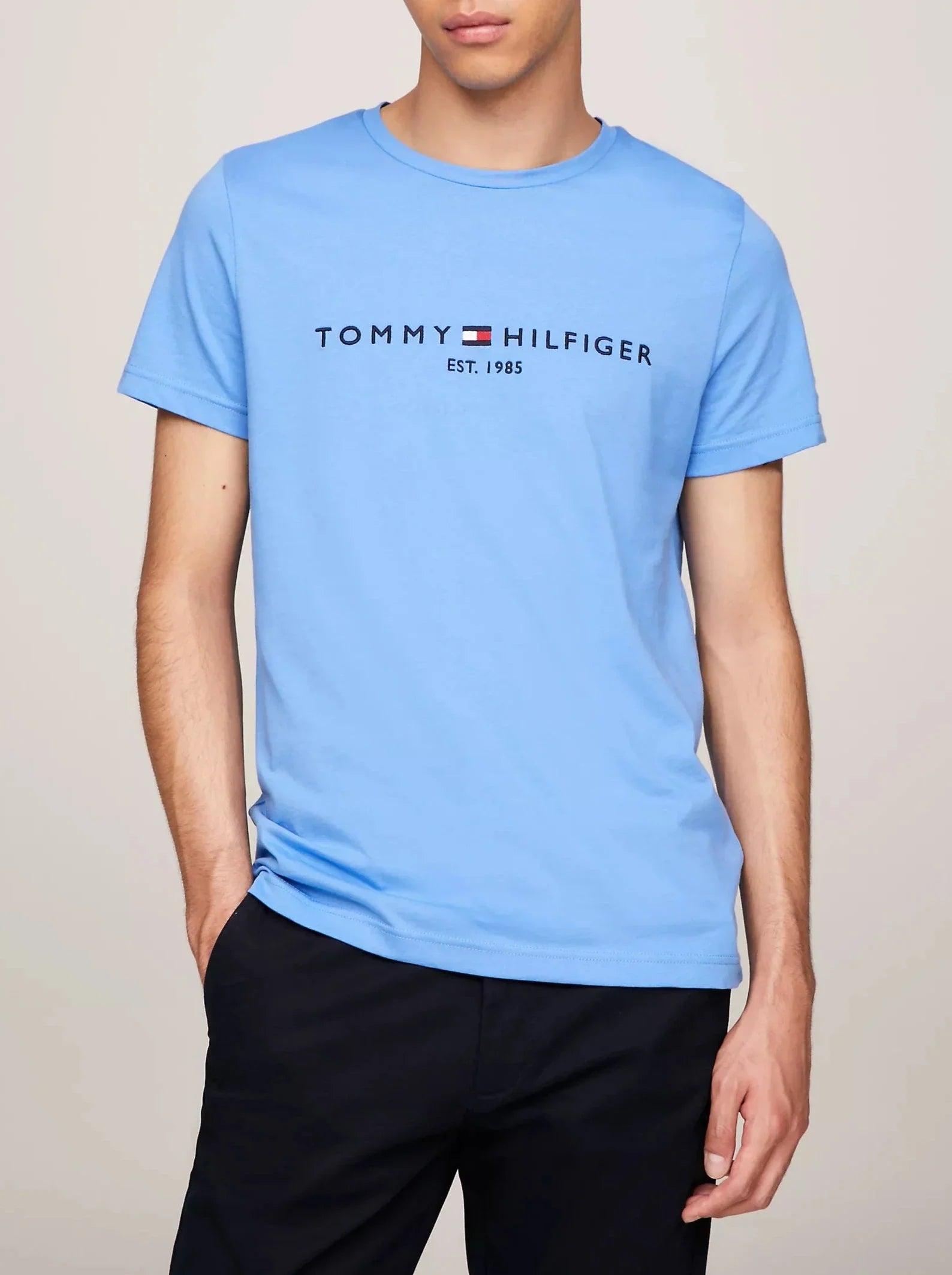 T-shirt Slim Fit ricamo Tommy Hilfiger - Tommy Hilfiger - shopTSa