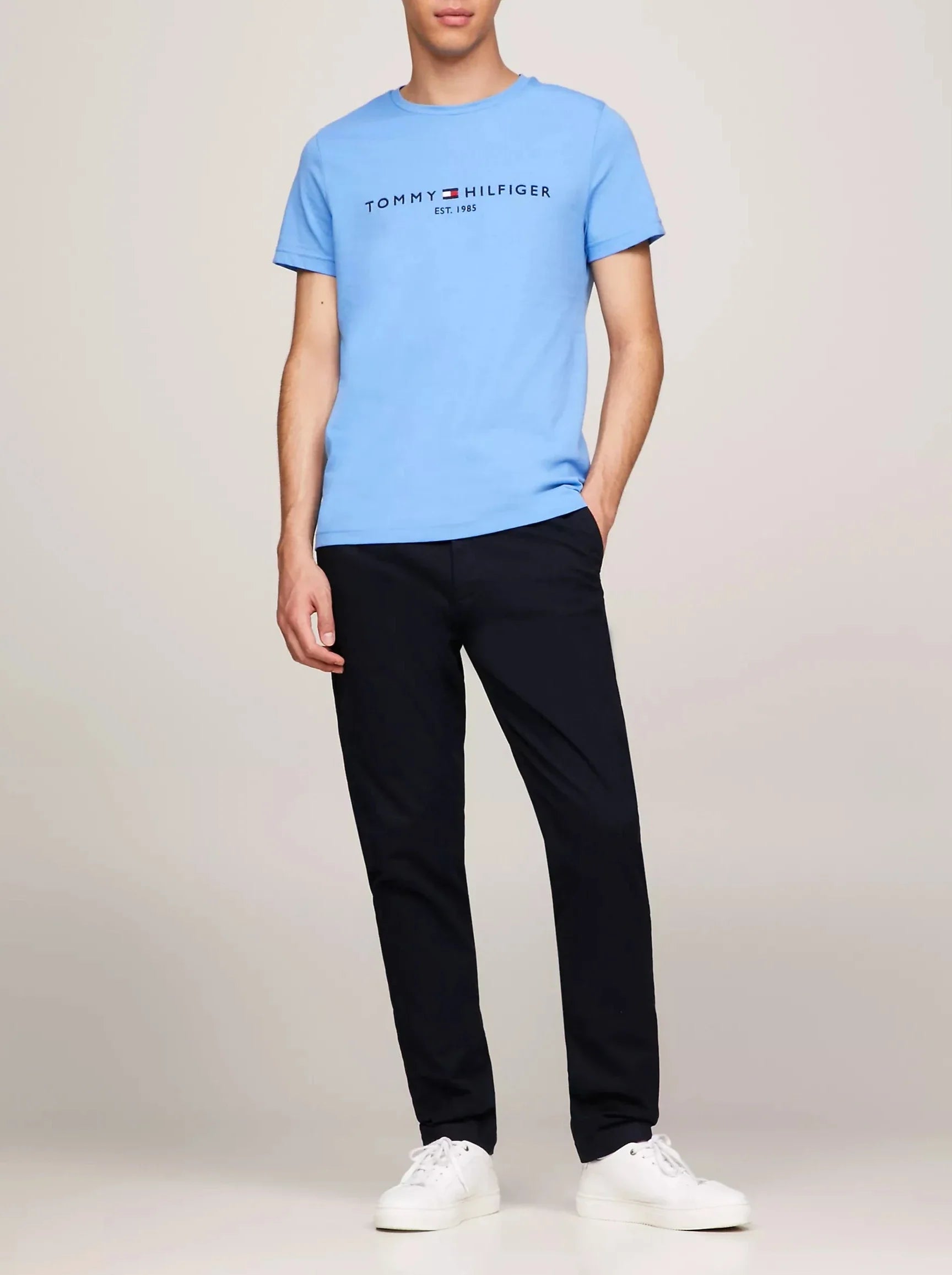 T-shirt Slim Fit ricamo Tommy Hilfiger - Tommy Hilfiger - shopTSa