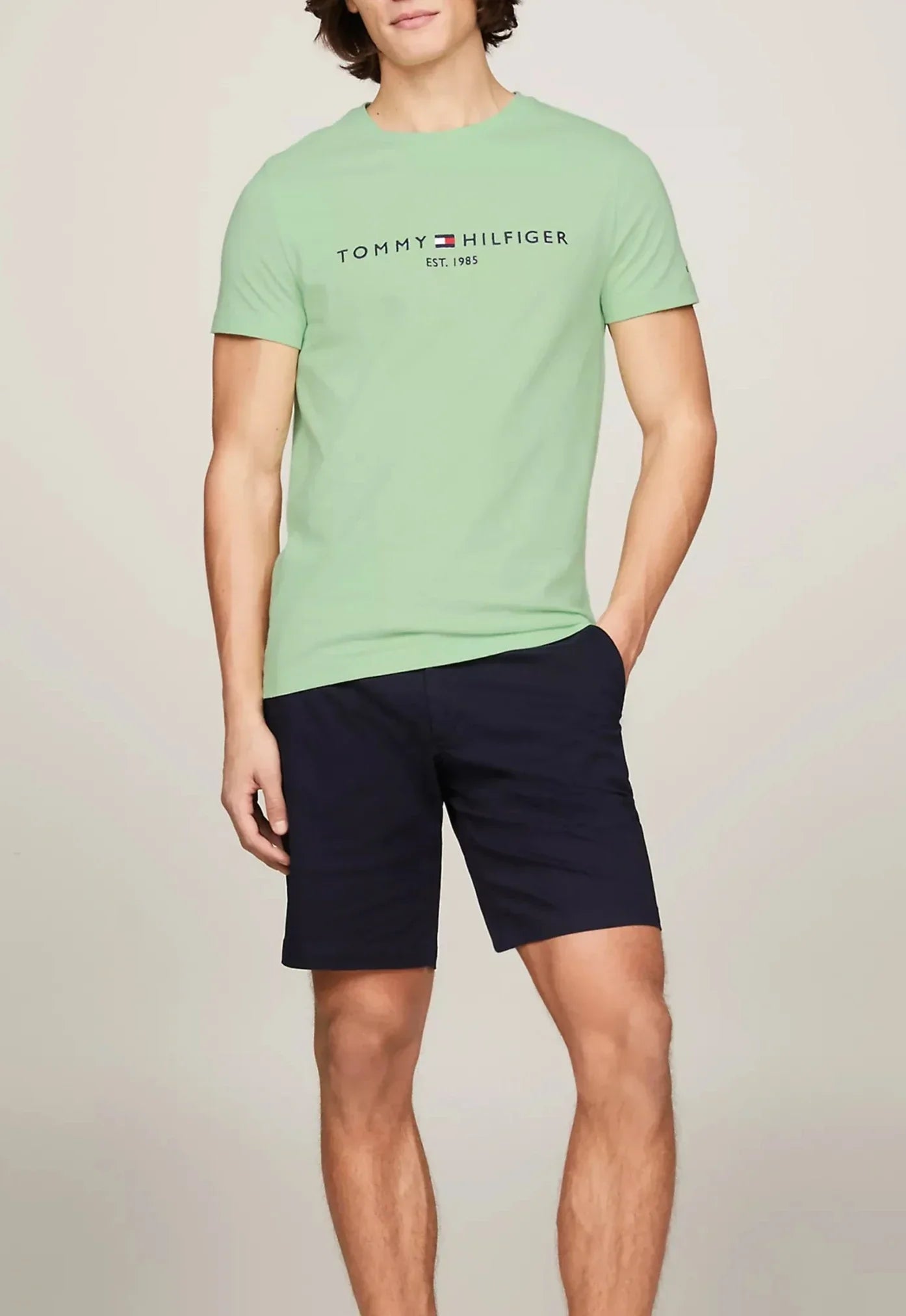 T-shirt Slim Fit ricamo Tommy Hilfiger - Tommy Hilfiger - shopTSa