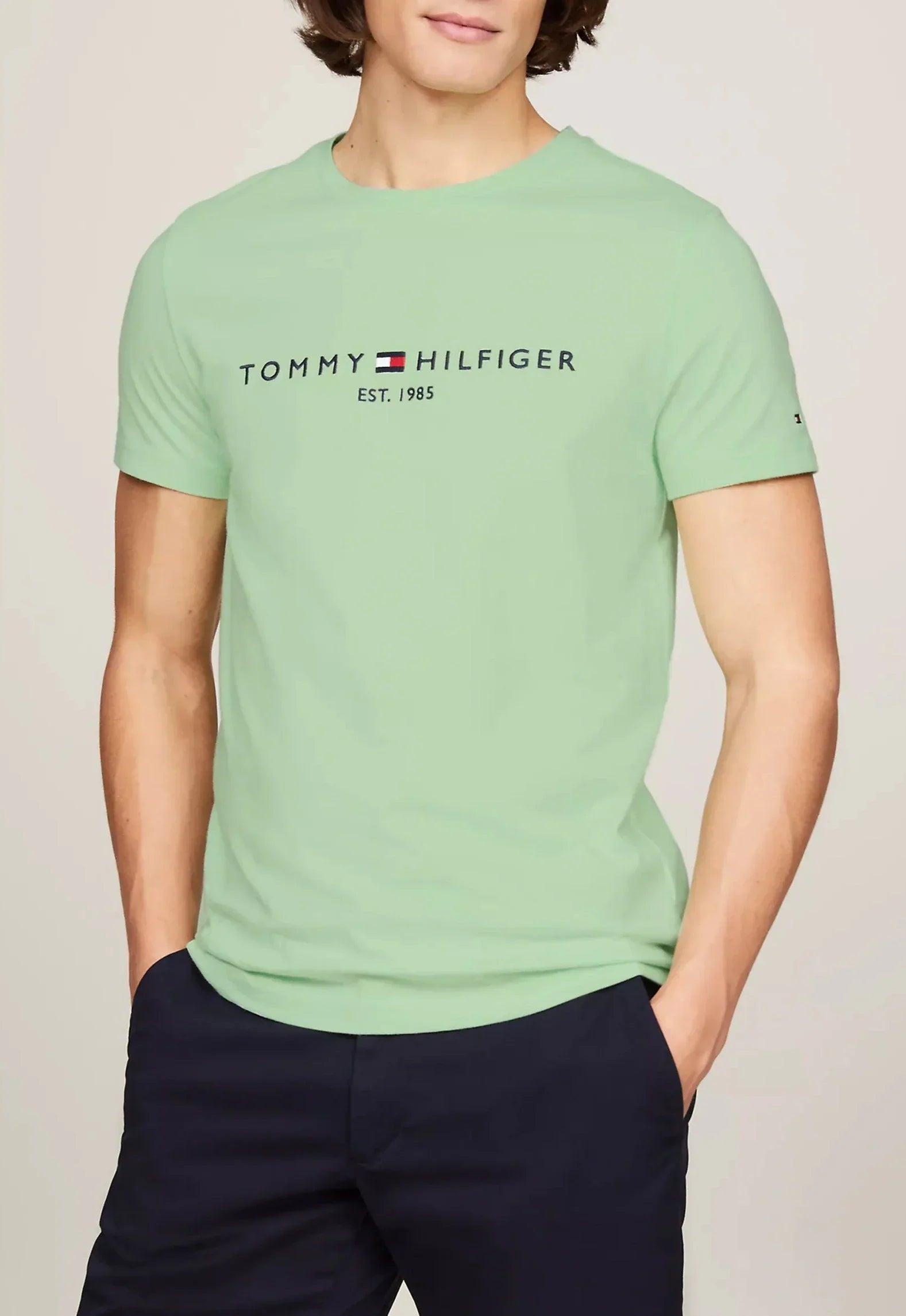 T-shirt Slim Fit ricamo Tommy Hilfiger - Tommy Hilfiger - shopTSa