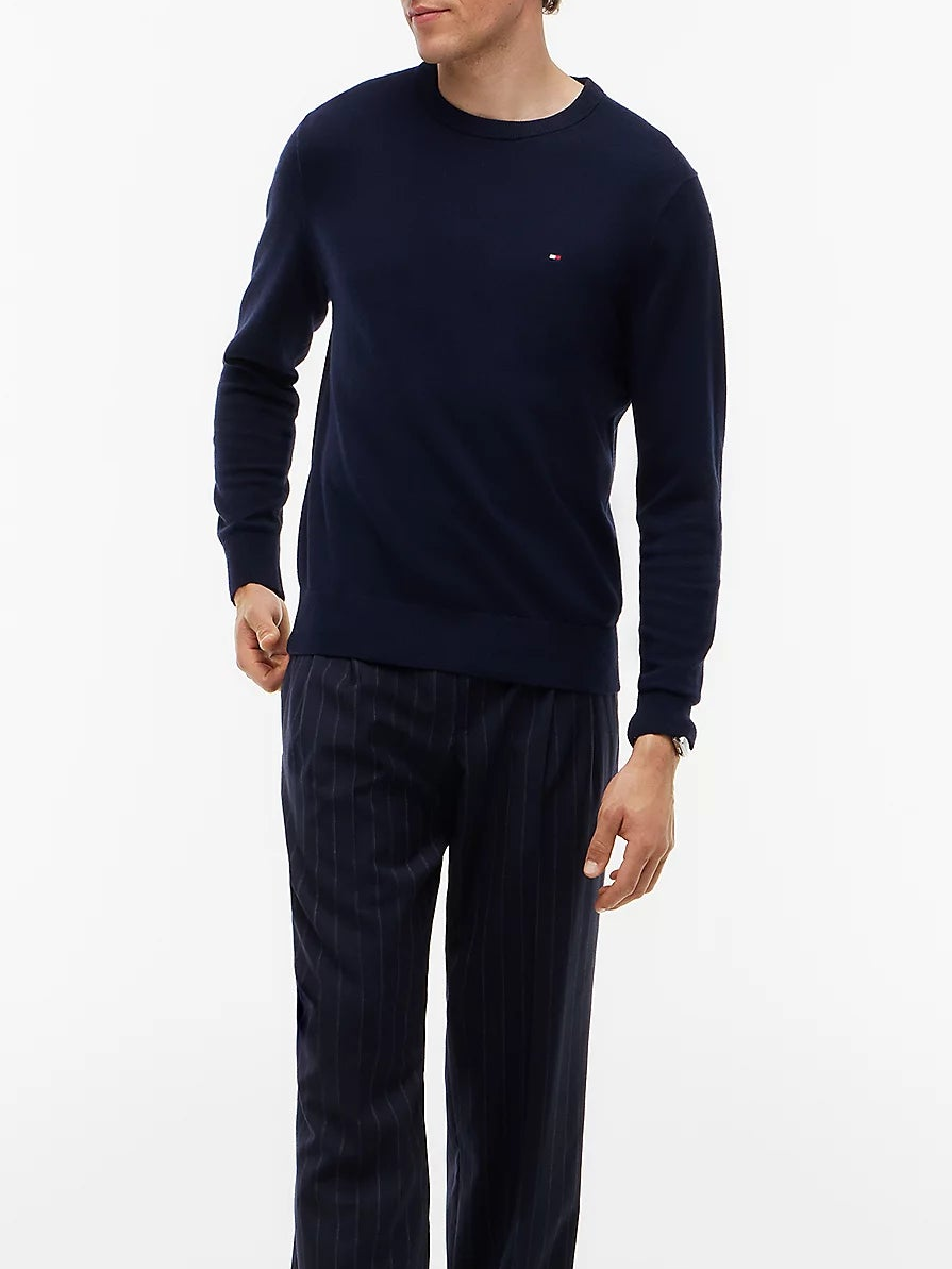 Pullover girocollo cotone Pima cashmere Tommy Hilfiger