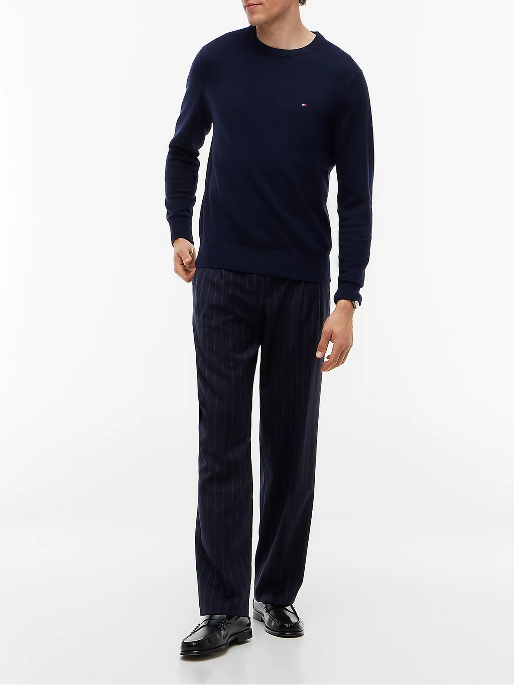 Pullover girocollo cotone Pima cashmere Tommy Hilfiger