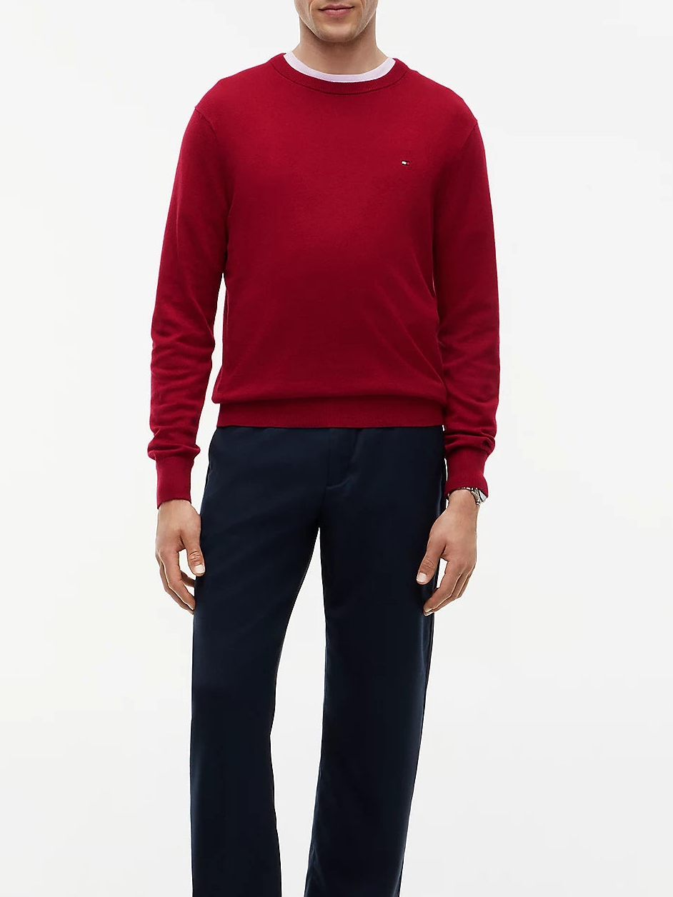 Pullover girocollo cotone Pima cashmere Tommy Hilfiger