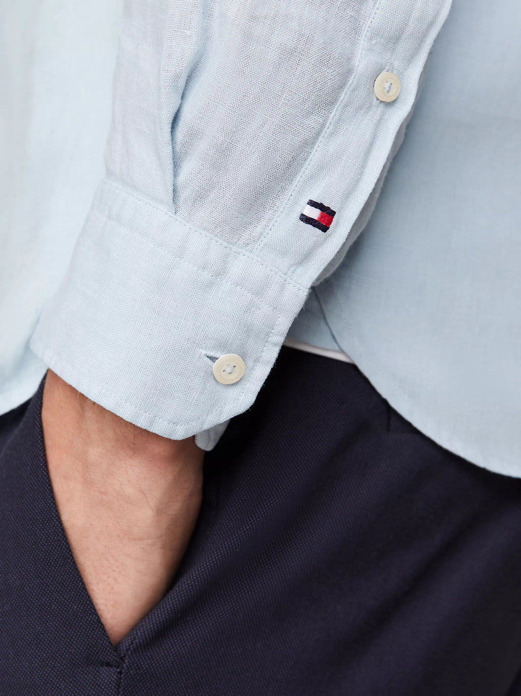 Camicia in Lino Slim Fit - Tommy Hilfiger - Tommy Hilfiger - shopTSa