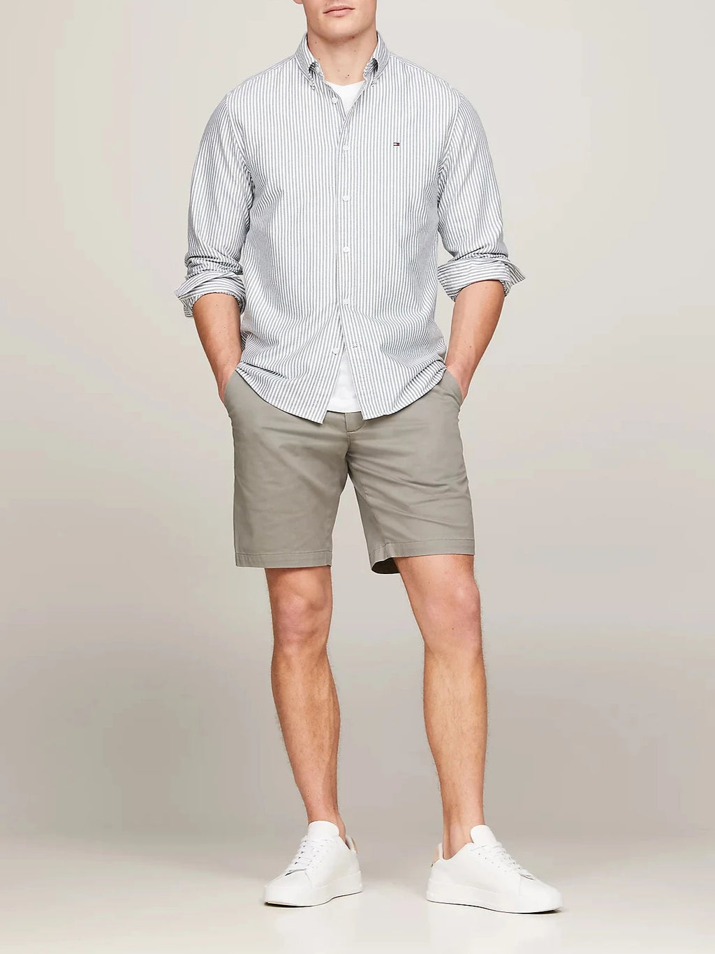 Camicia a righe in cotone oxford - Tommy Hilfiger - shopTSa