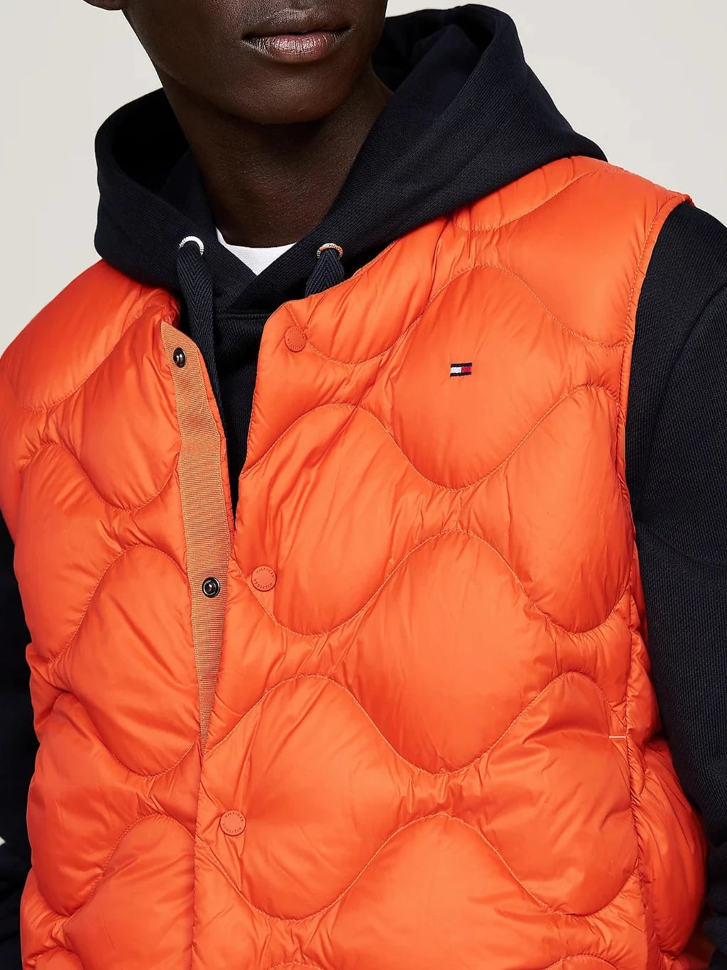 Gilet piumino smanicato trapuntato