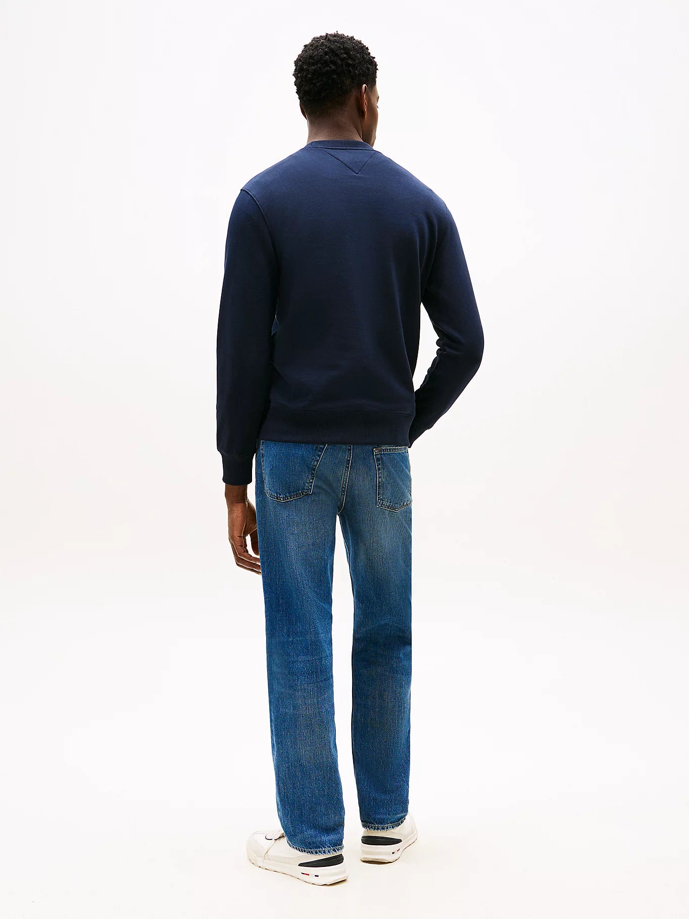 Felpa girocollo blu 39376