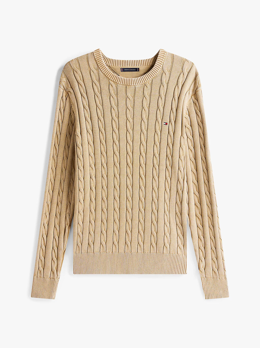 Pullover tinto capo con treccia