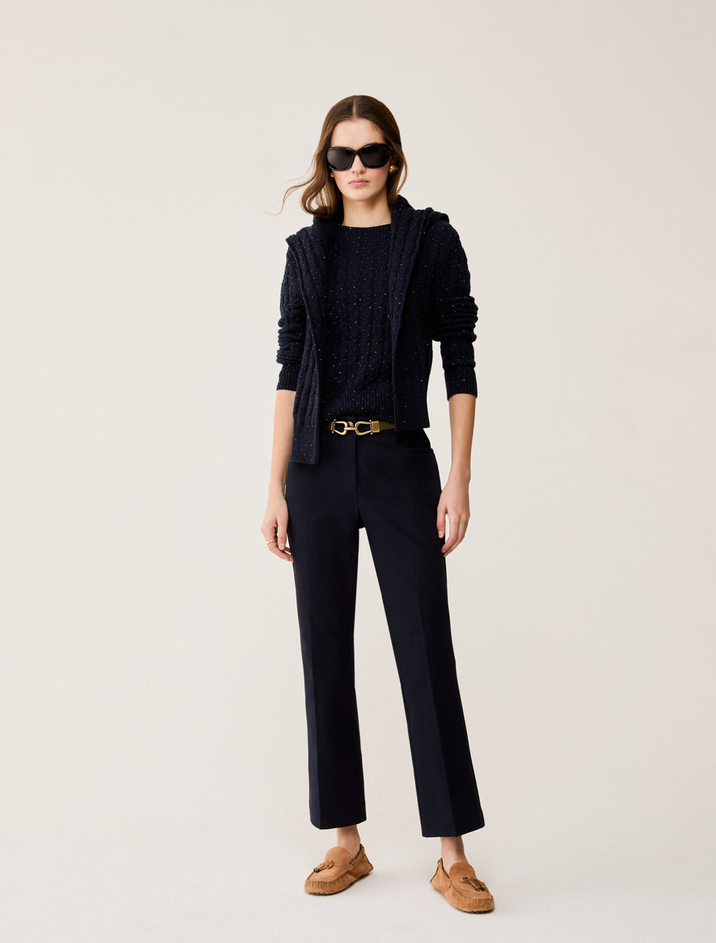 Pantalone flare in twill stretch - PBBFLARE