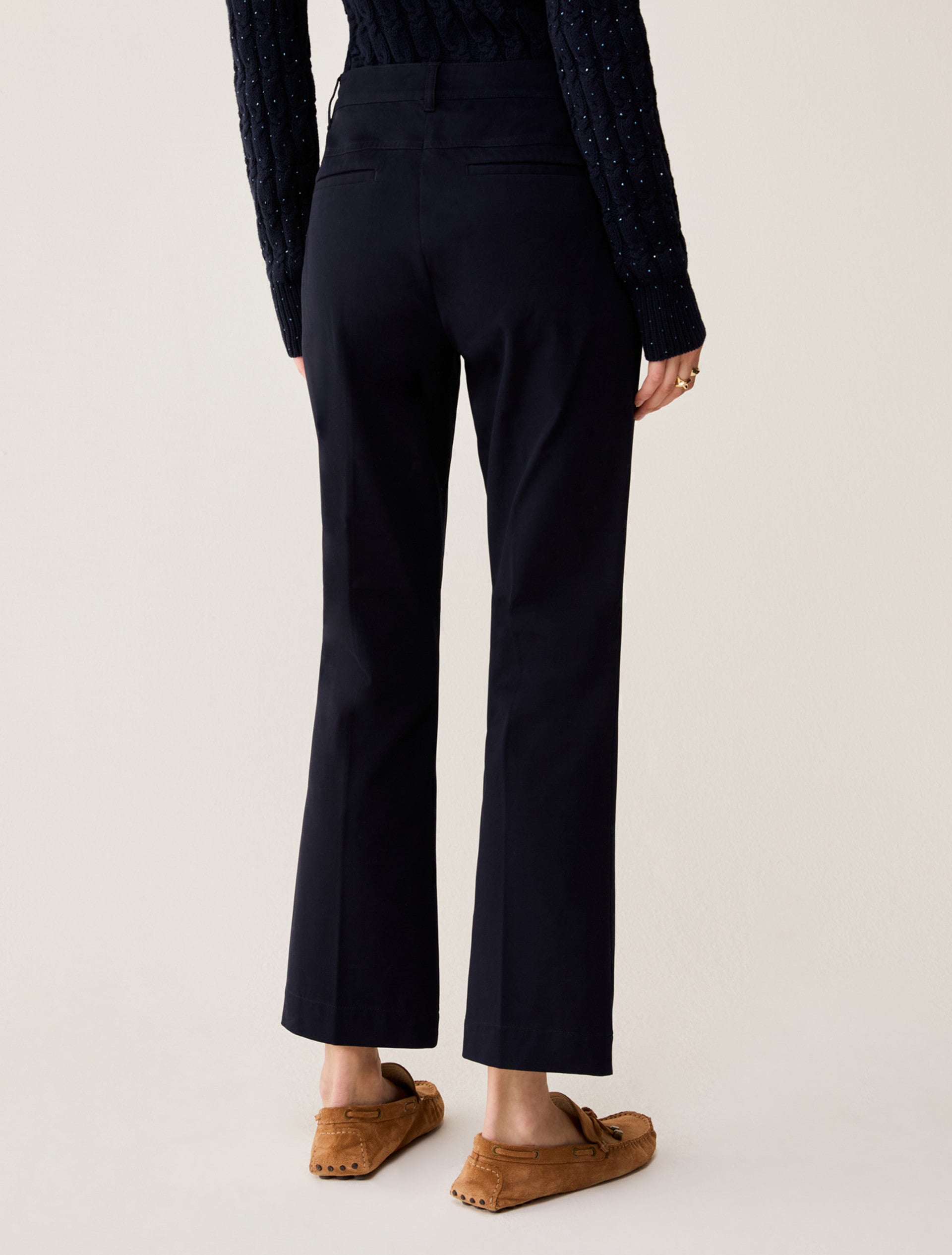 Pantalone flare in twill stretch - PBBFLARE