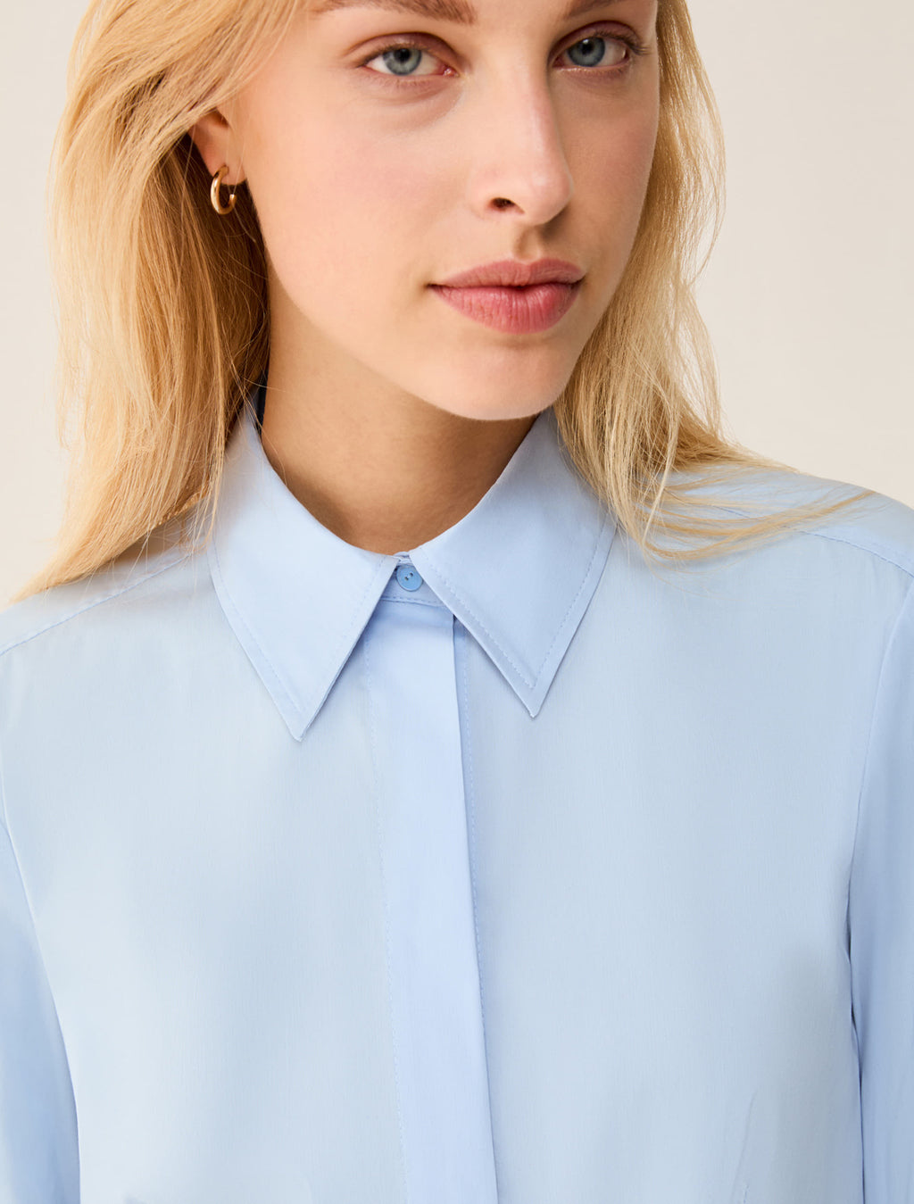 Camicia in popeline stretch - PBBMARGARET