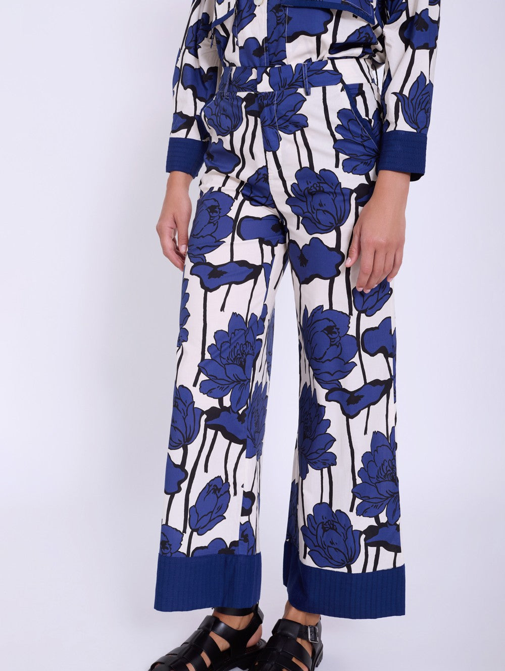 Pantalone dritto a fantasia S05p125