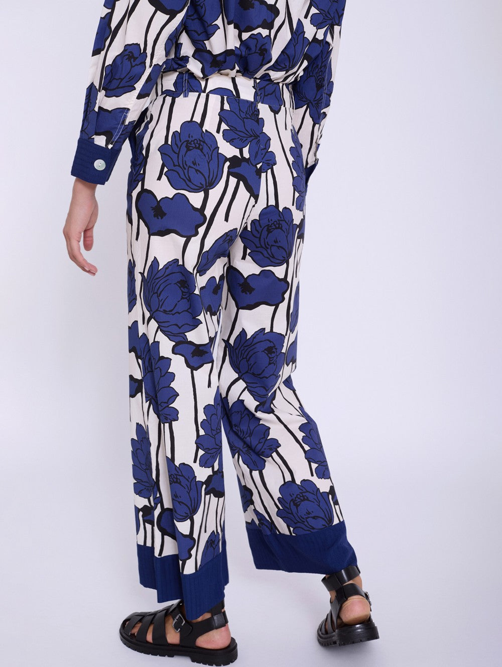 Pantalone dritto a fantasia S05p125