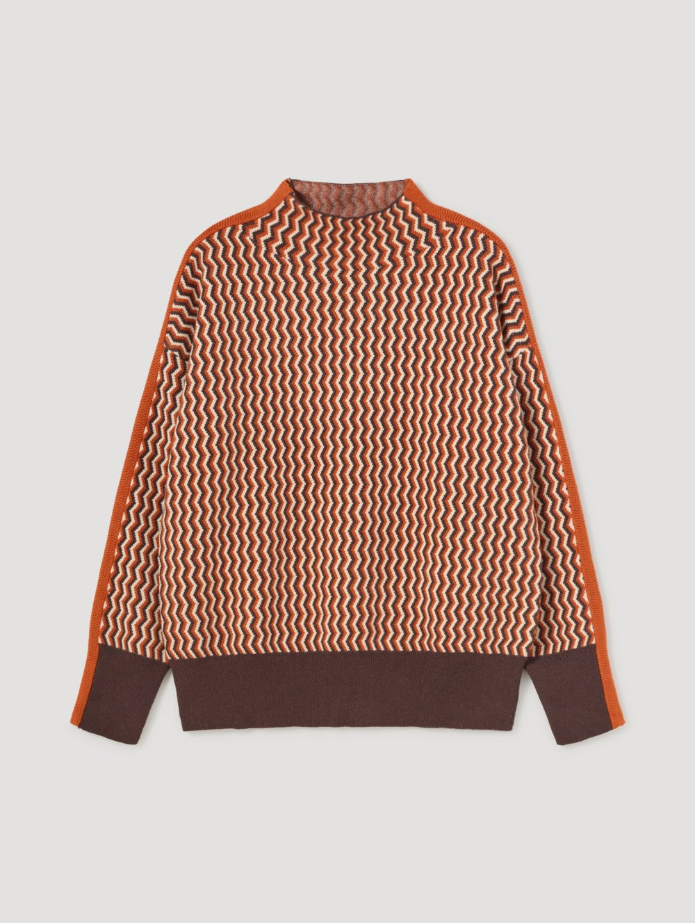 Maglia jaquard arancio - Skatie