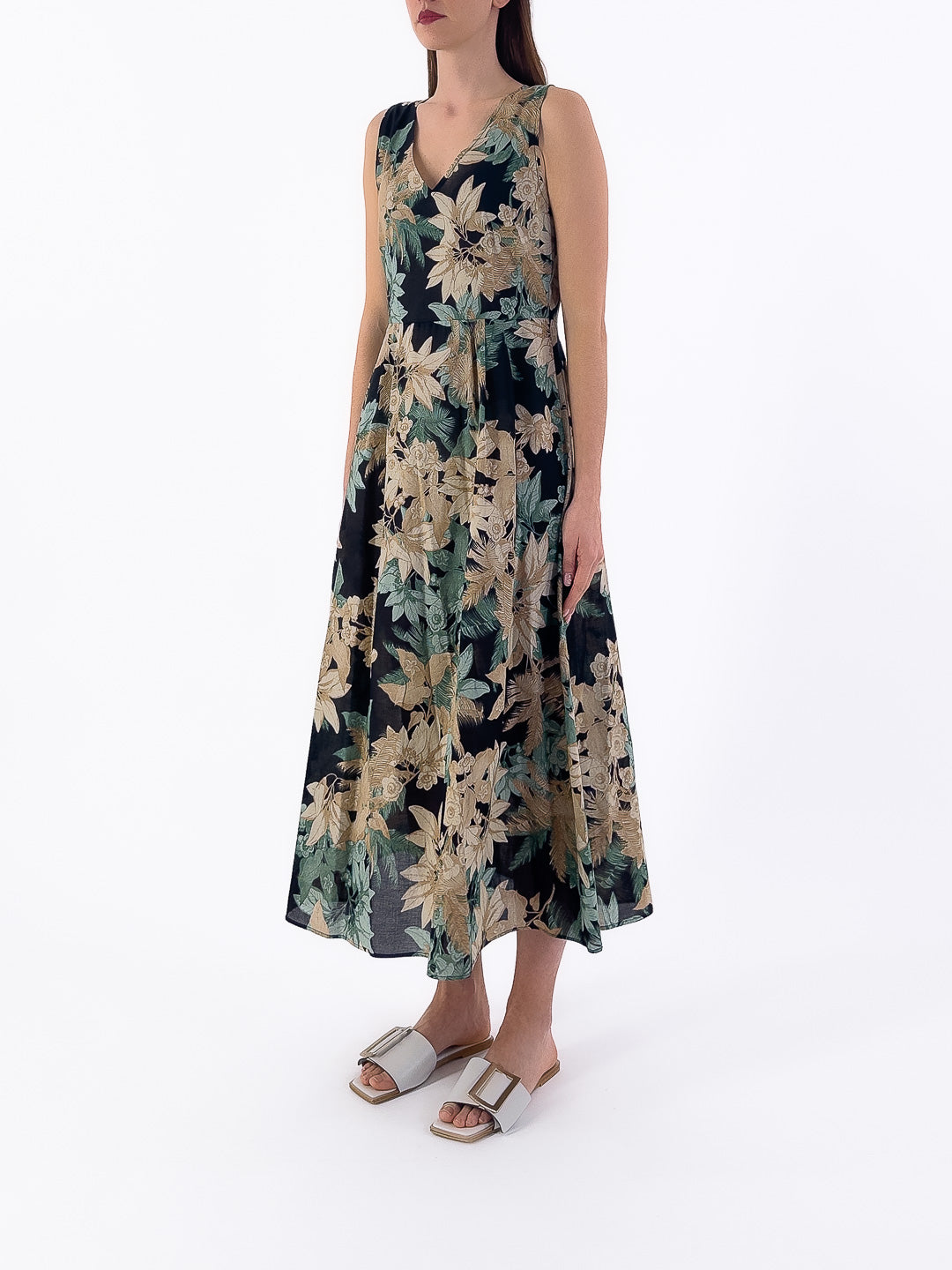 Abito in cotone smanicato SOL - Emme Marella - shopTSa
