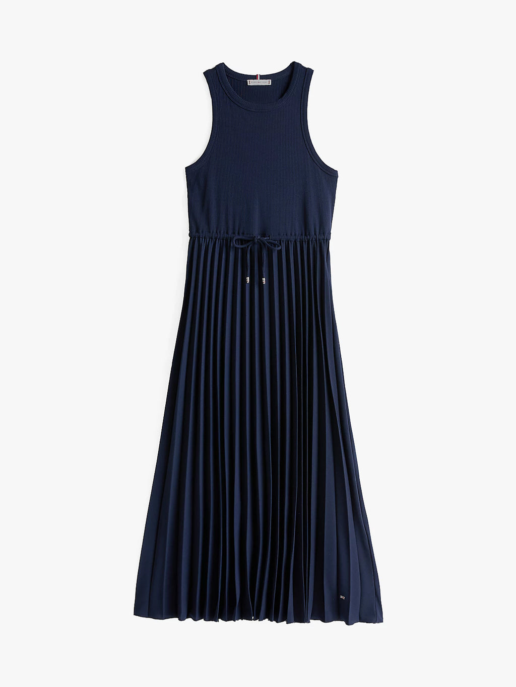 Vestito midi plissettato blu - Tommy Hilfiger - shopTSa