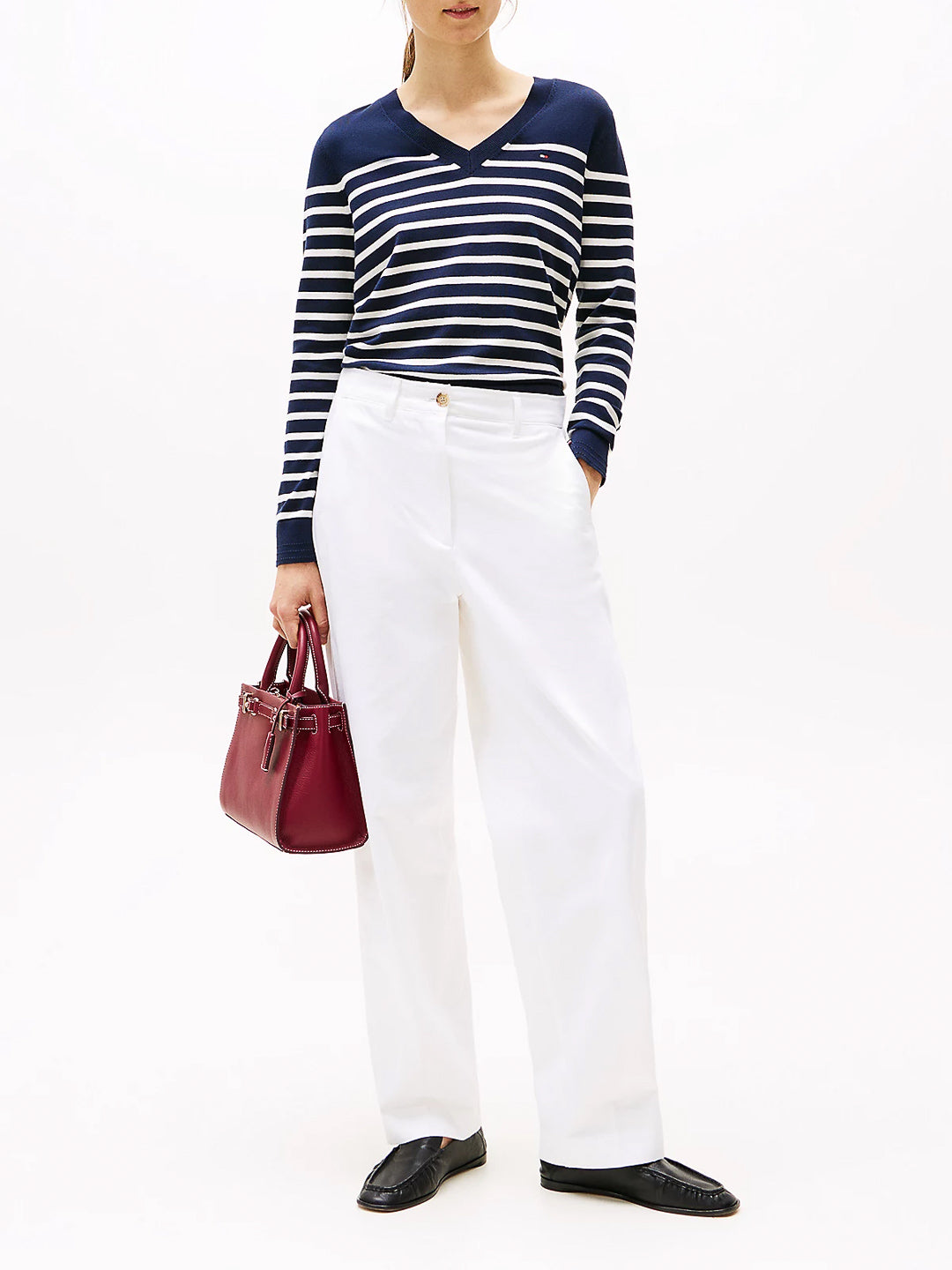 Pullover leggero a V