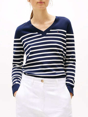 Pullover leggero a V