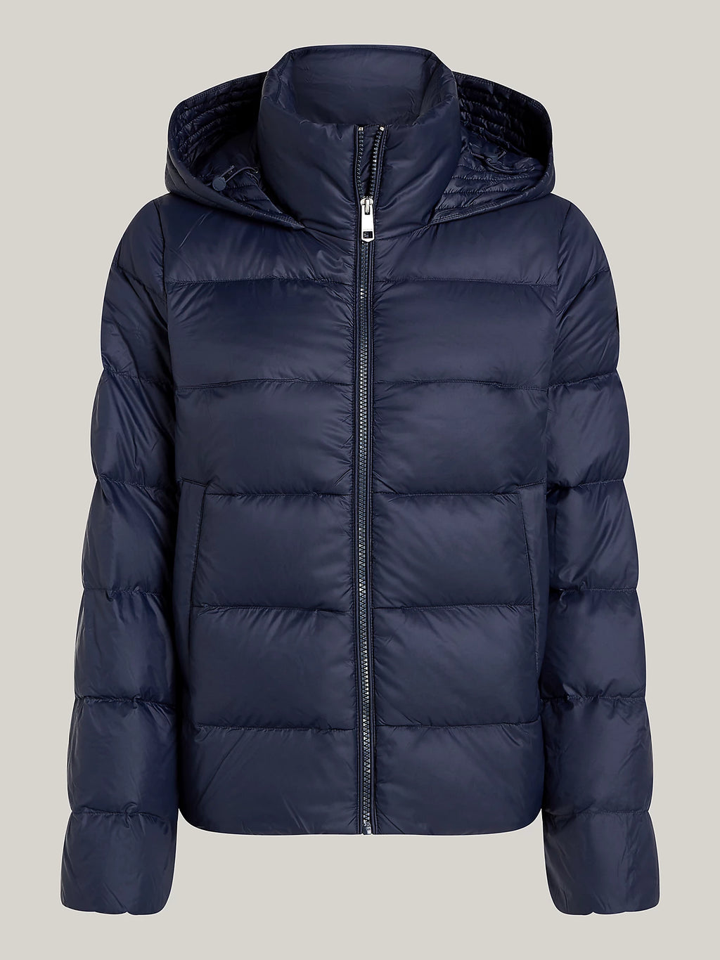 Piumino boxy con cappuccio