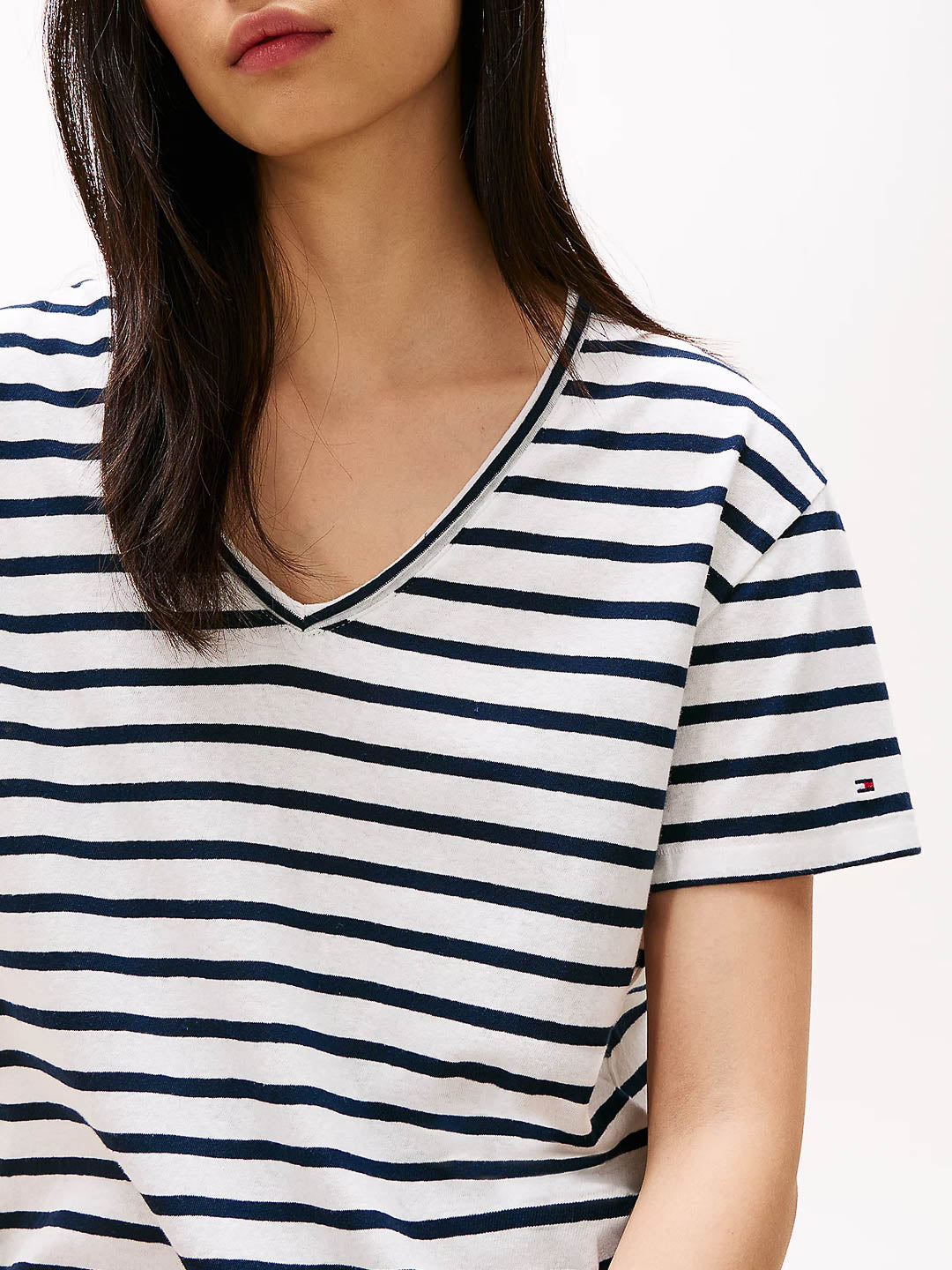 T-shirt relaxed fit in misto lino - Tommy Hilfiger - shopTSa