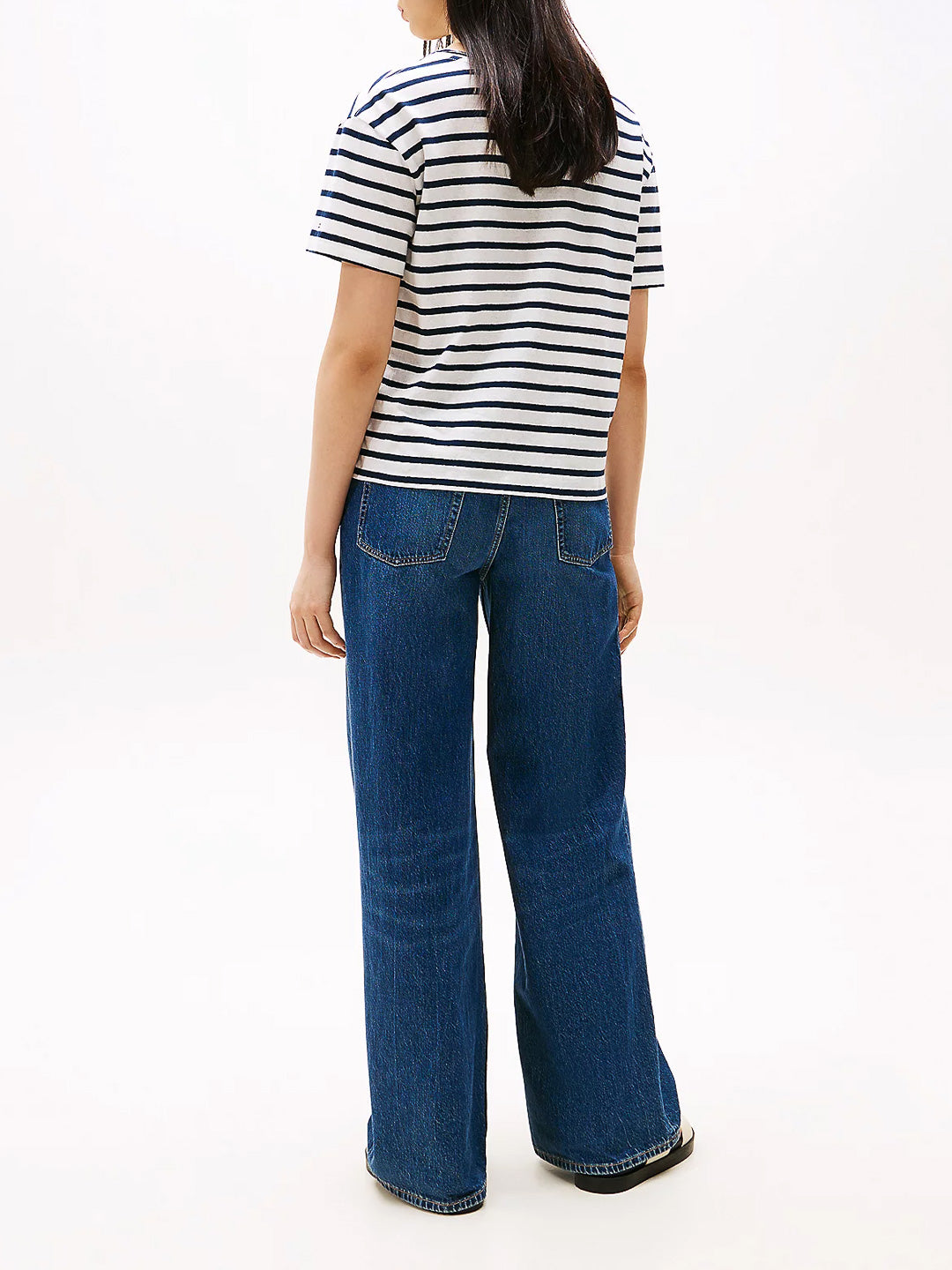 T-shirt relaxed fit in misto lino - Tommy Hilfiger - shopTSa
