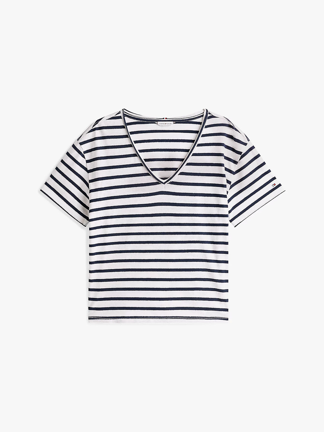 T-shirt relaxed fit in misto lino - Tommy Hilfiger - shopTSa
