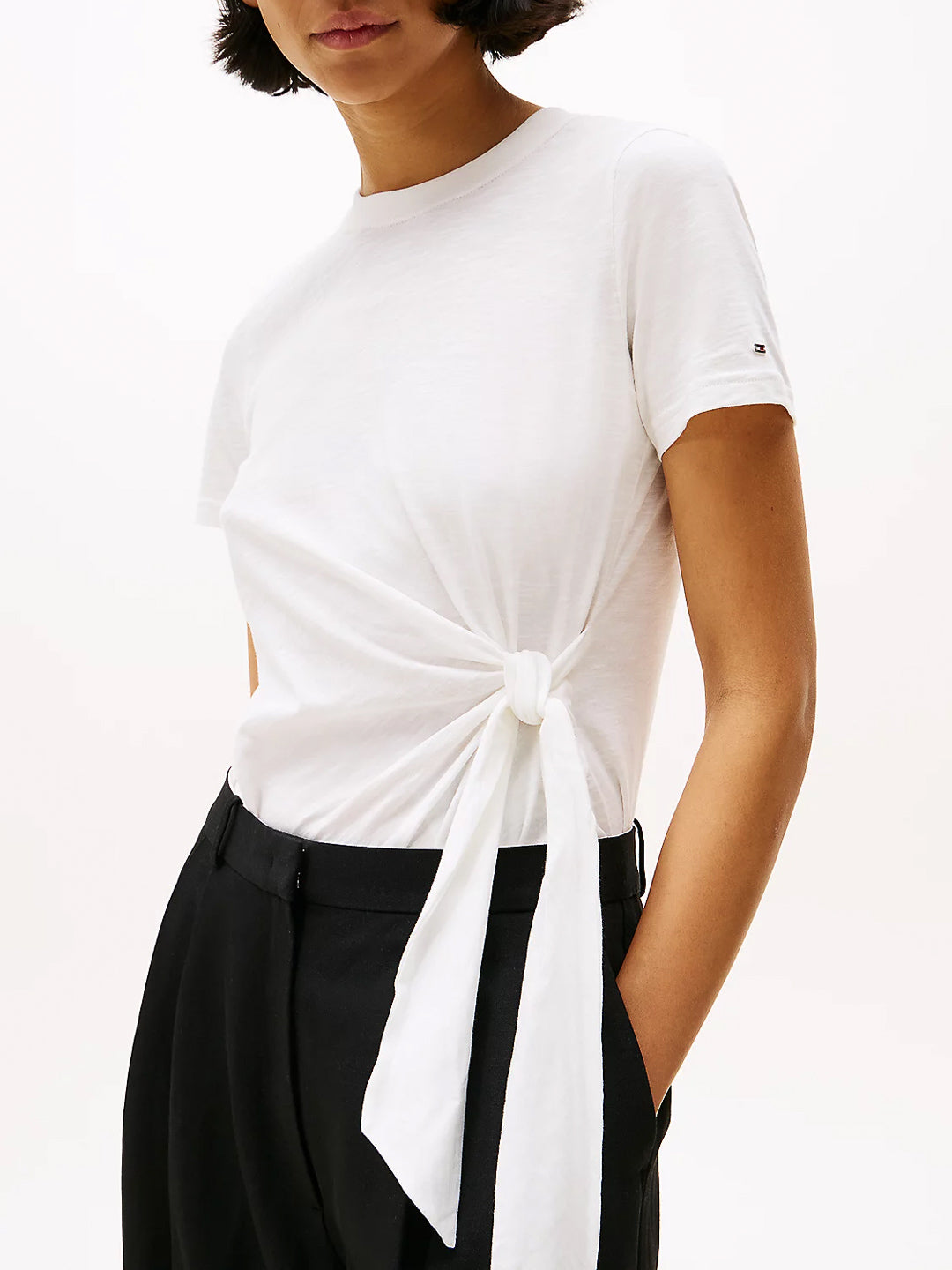 T-shirt annodata sul lato - Tommy Hilfiger - shopTSa