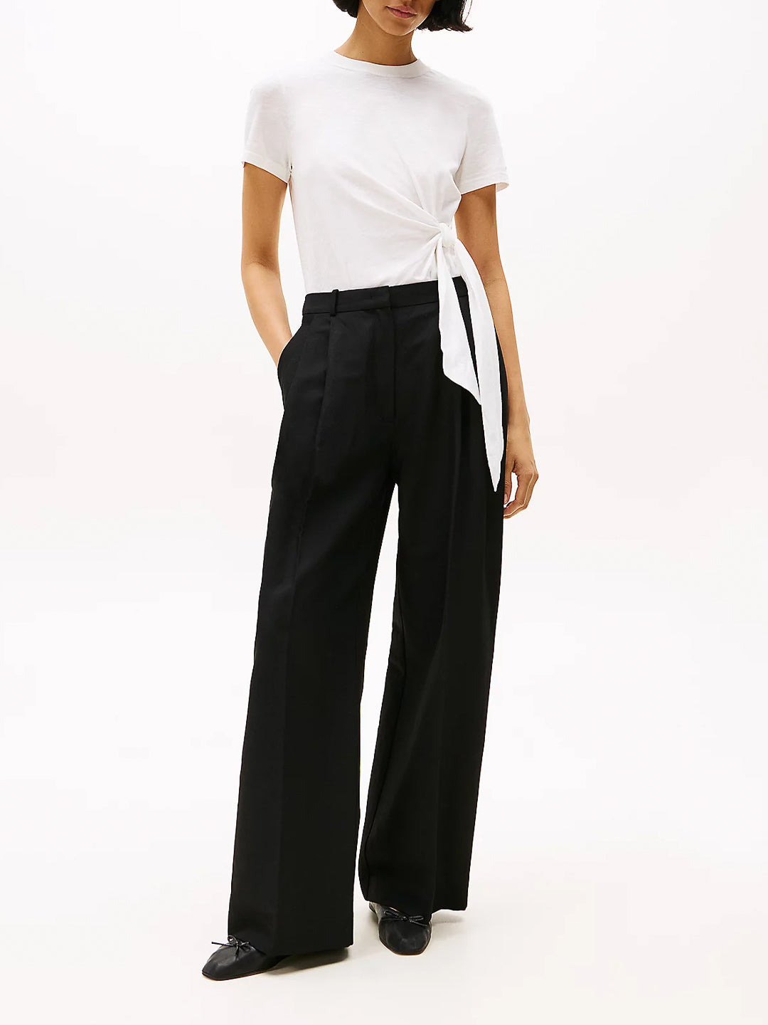 T-shirt annodata sul lato - Tommy Hilfiger - shopTSa