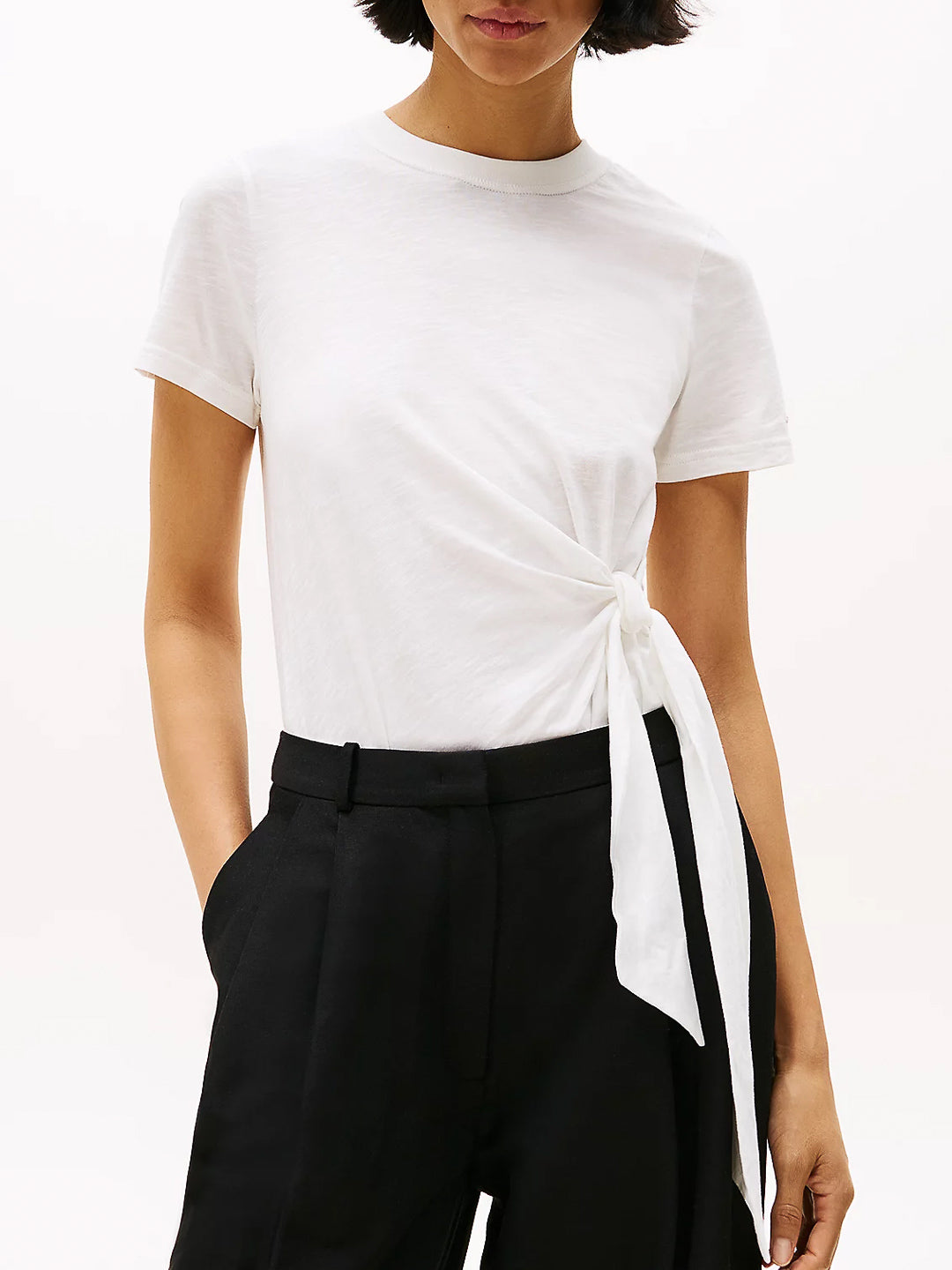 T-shirt annodata sul lato - Tommy Hilfiger - shopTSa