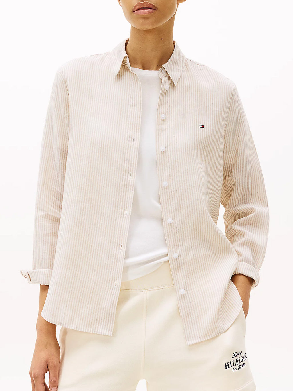 Camicia regular fit in lino - Tommy Hilfiger - shopTSa