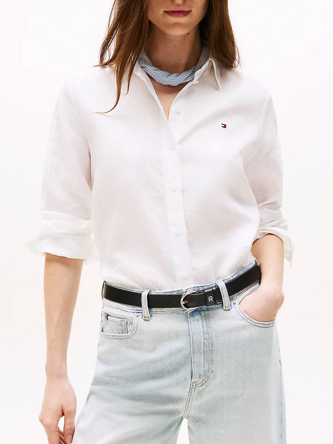 Camicia regular fit in lino - Tommy Hilfiger - shopTSa
