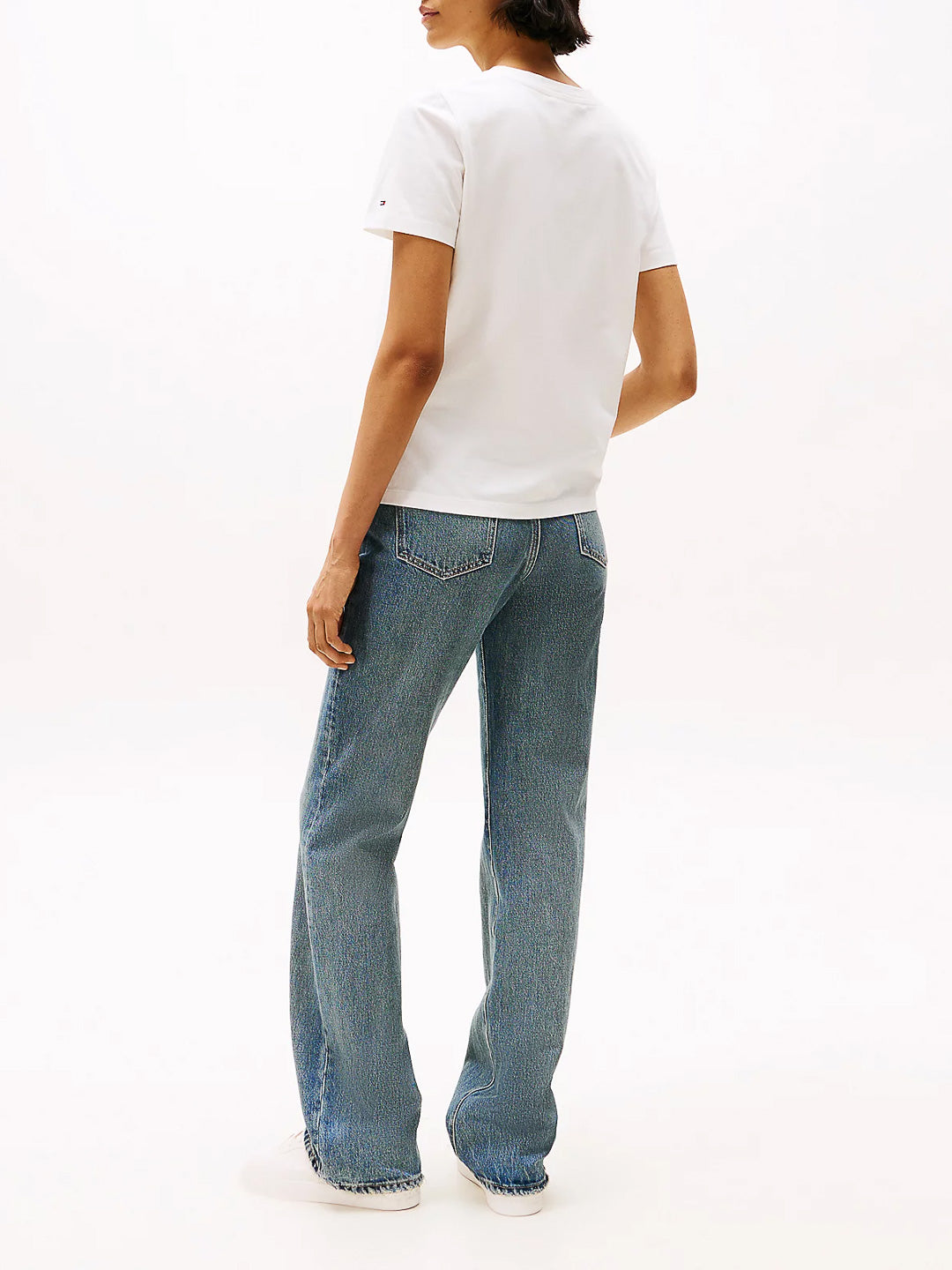 T-shirt con logo in corsivo - Tommy Hilfiger - shopTSa