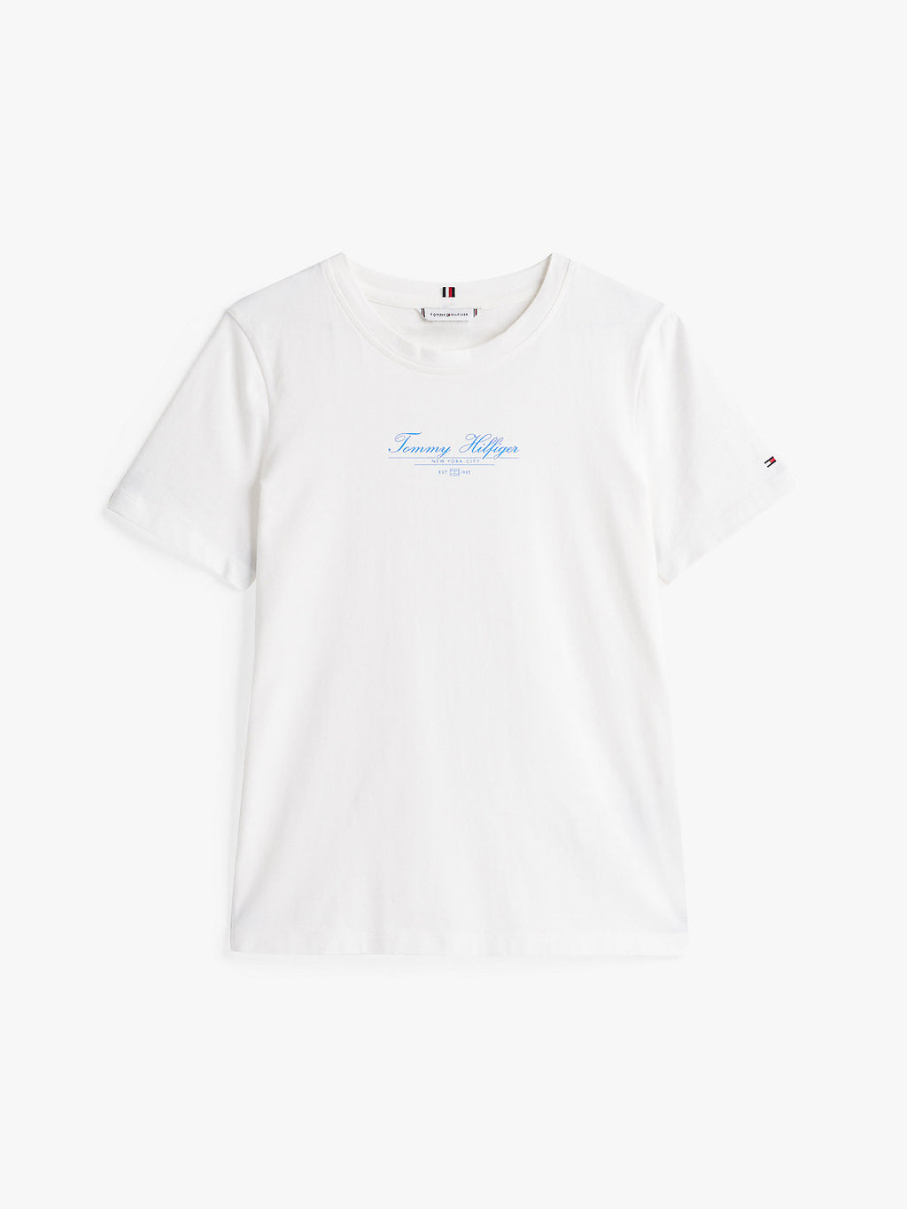 T-shirt con logo in corsivo - Tommy Hilfiger - shopTSa
