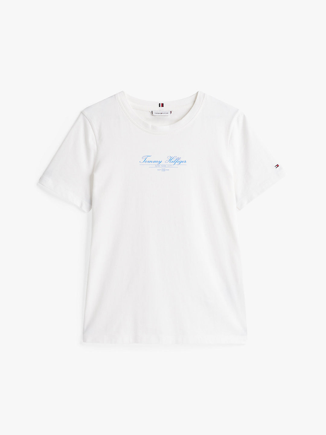 T-shirt con logo in corsivo - Tommy Hilfiger - shopTSa