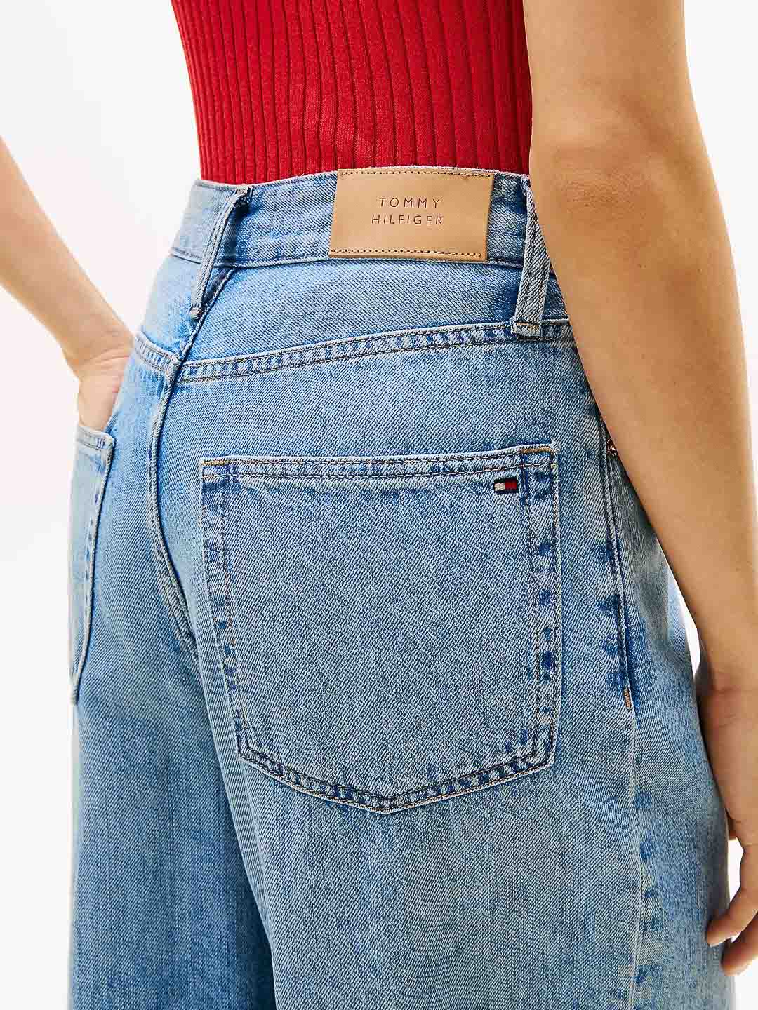 Jeans cropped larghi
