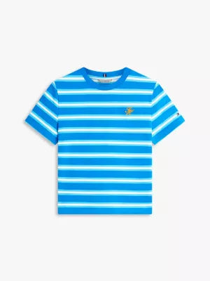 T-shirt riga azzurro 48699
