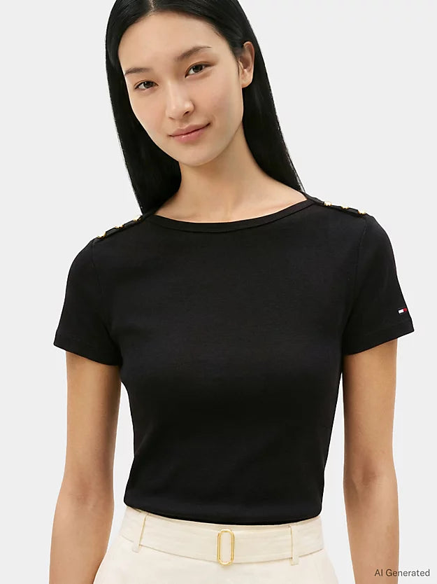 T-shirt slim fit barchetta 49250