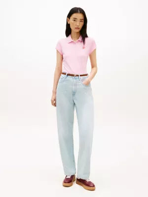 Polo slim fit stretch ricamo 49259