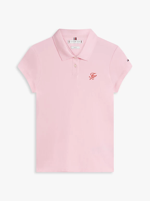 Polo slim fit stretch ricamo 49259