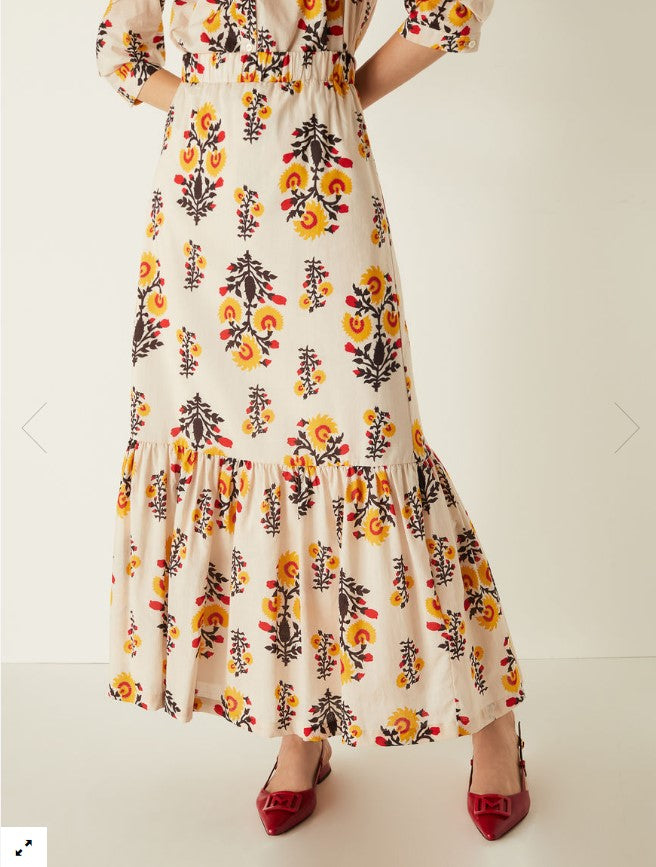 Gonna lunga in cotone PALE - EMME Marella - Emme Marella - shopTSa