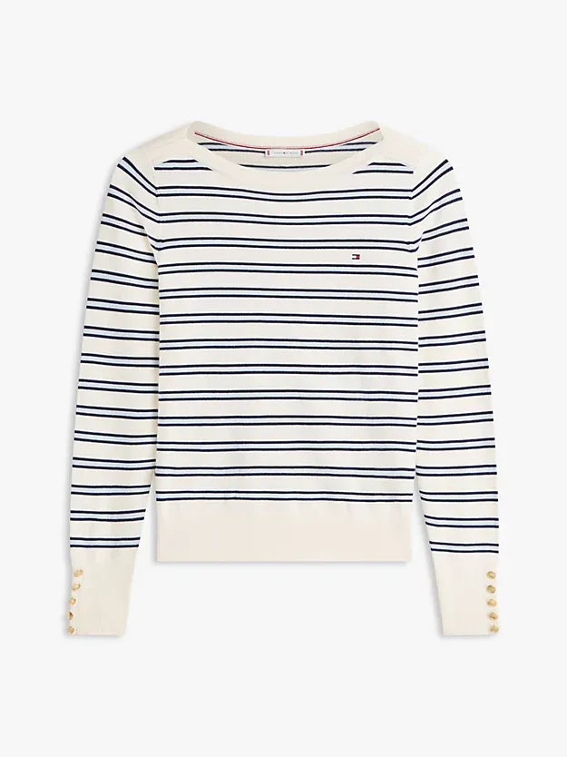 Maglia in cotone con bottoni 40099 - Tommy Hilfiger - shopTSa
