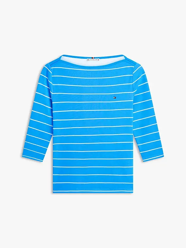 T-shirt 3/4 azzurro slim fit 40589